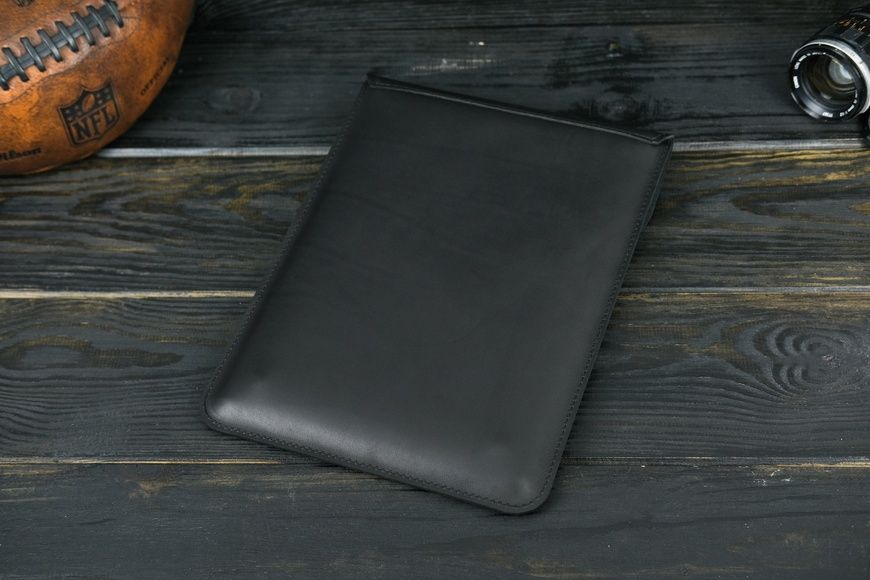 Чохол для MacBook Дизайн №36 з натуральної шкіри колір Чорний 272005 фото