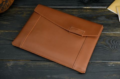Чехол для MacBook Дизайн №20 из натуральной кожи цвет Виски Salе2640053 фото