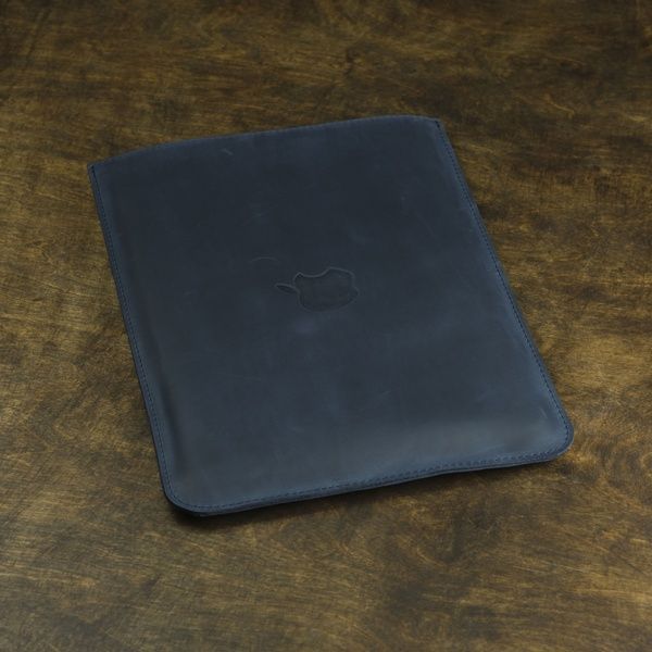 Чехол для MacBook Дизайн №4 из натуральной кожи цвет Синий 284004 фото