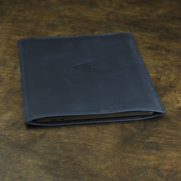 Чехол для MacBook Дизайн №4 из натуральной кожи цвет Синий 284004 фото