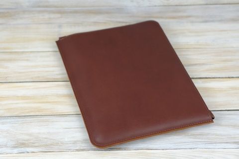Чехол для MacBook Дизайн №41 из натуральной кожи цвет Вишня Salе27500034 фото
