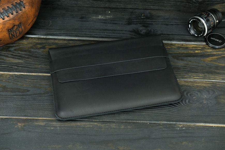 Чохол для MacBook Дизайн №24 з натуральної шкіри колір Чорний 266005 фото