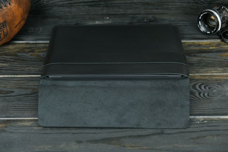 Чохол для MacBook Дизайн №24 з натуральної шкіри колір Чорний 266005 фото