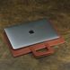 Чехол для MacBook Дизайн №5 из натуральной кожи цвет Коньяк 285001 фото 4