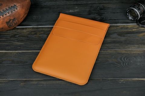 Чехол для MacBook Дизайн №25 из натуральной кожи цвет Янтарь Sale2670017 фото