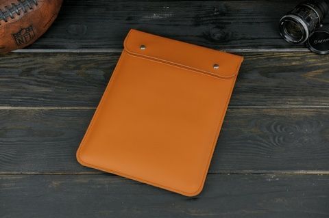 Чехол для MacBook Дизайн №38 из натуральной кожи цвет Янтарь Sale2740017 фото