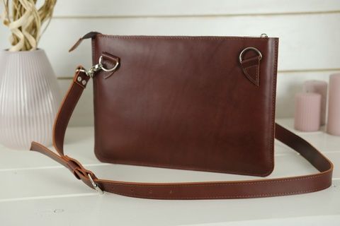 Чехол для MacBook Дизайн №44 из натуральной кожи цвет Вишня Salе278034 фото