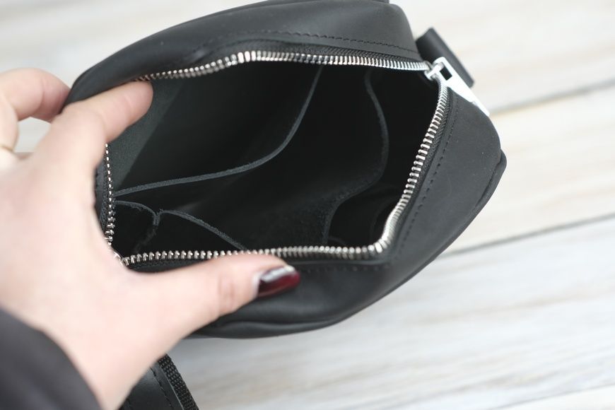 Чоловіча сумка Леон з натуральної шкіри колір Чорний 180005 фото